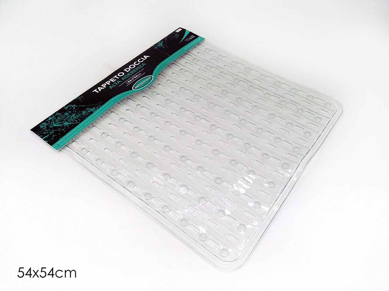 Tappeto doccia 54x54cm trasp.616618