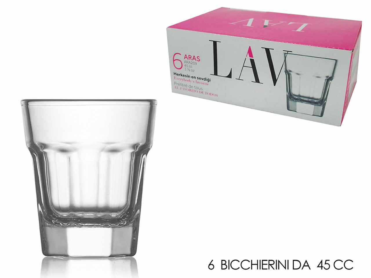 Bicchierini liquore 6 pezzi 680513