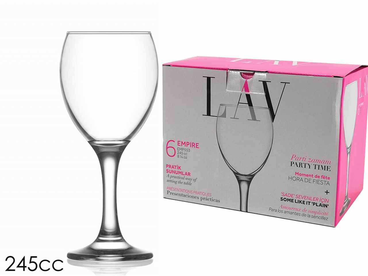 Set 6 calici Empire 245 cc