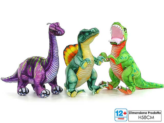Morbidosi dinosauro 58cm assortiti
