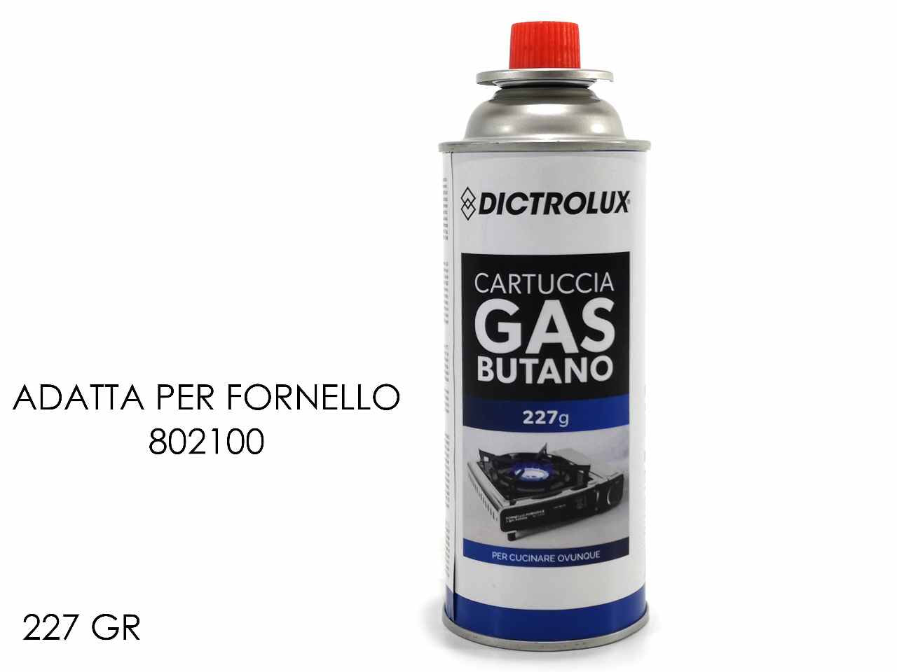 Gas butano cartuccia a valvola 227gr