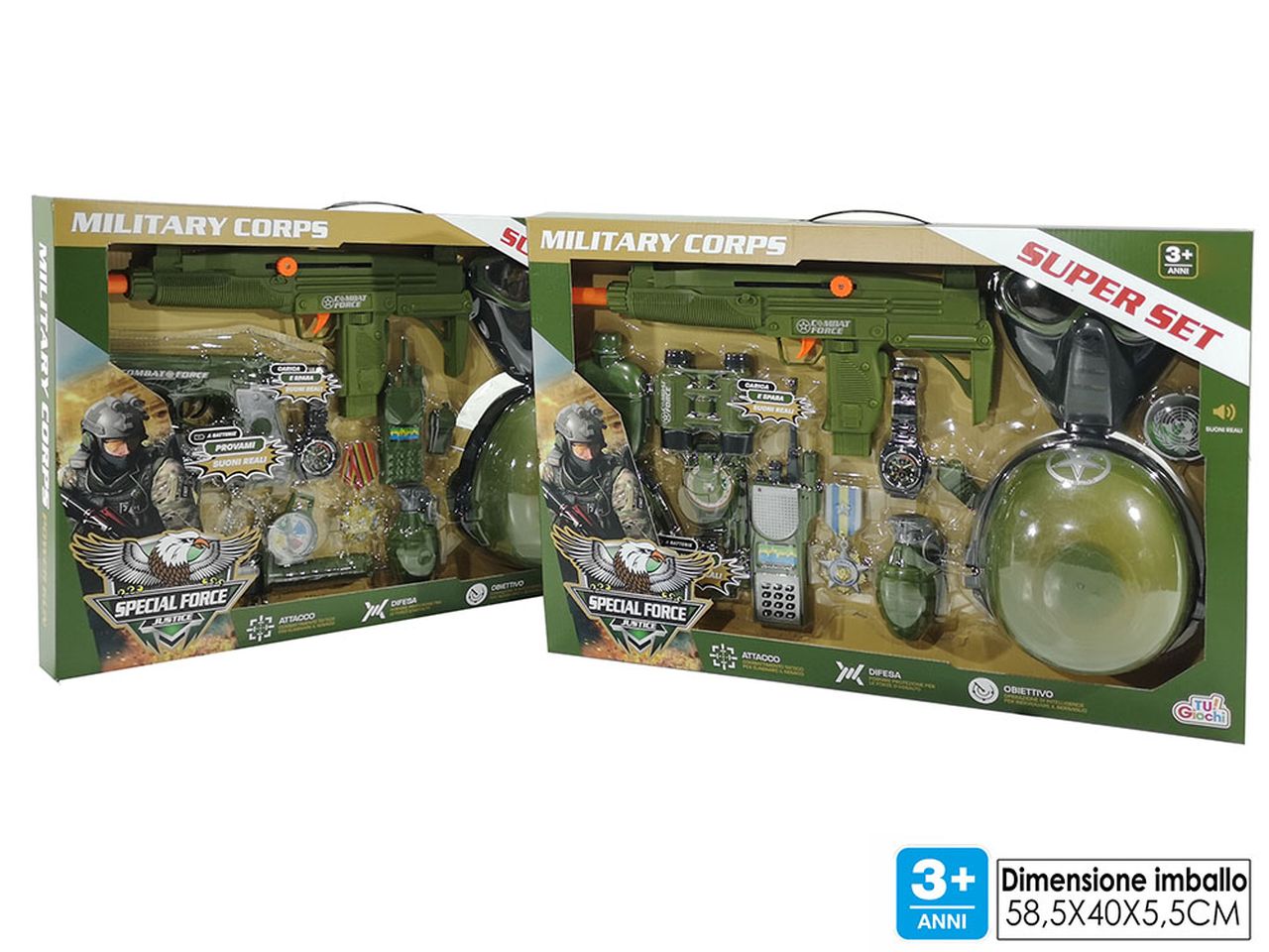 Super set special force try-me con luci e suoni disponibile in 2 assortimenti $
