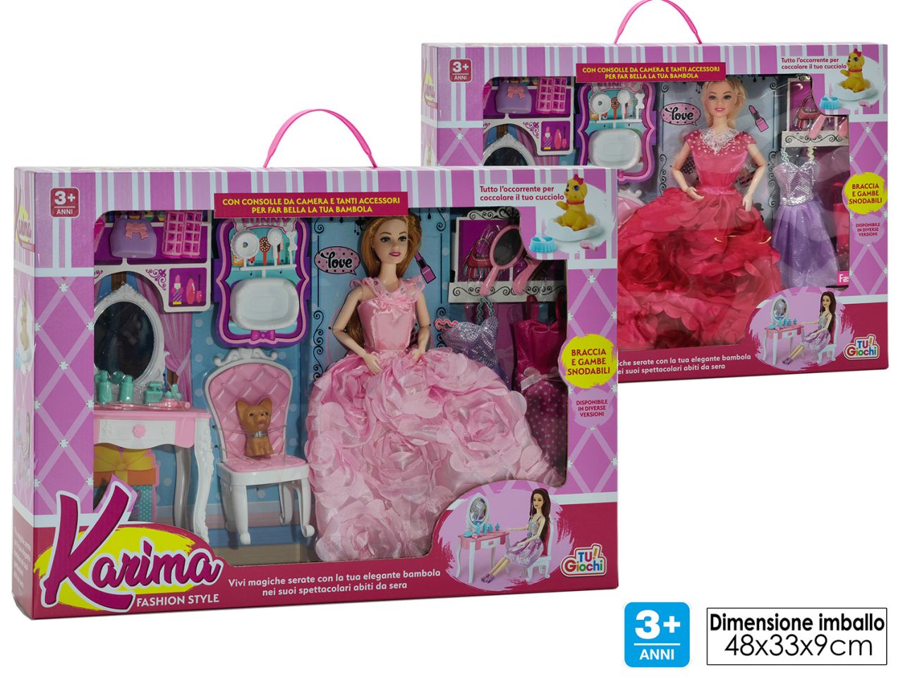 Bambola karima fashion style modelli assortiti