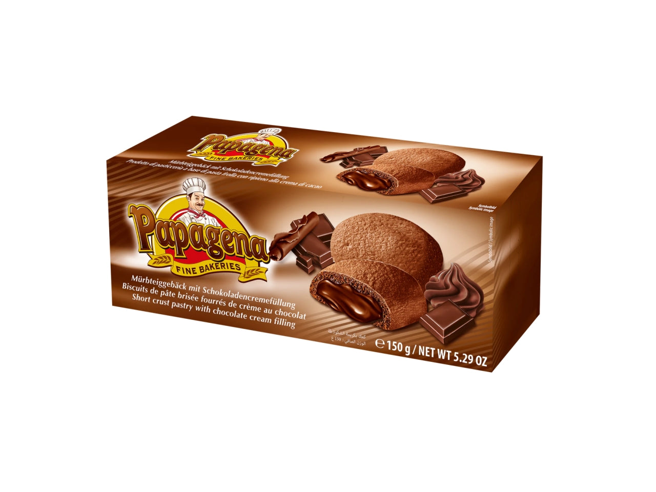 Biscotti con ripieno crema di cioccolata 150gr