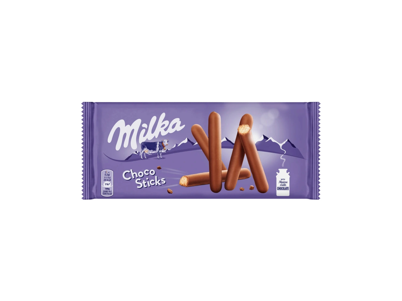 Sticks di biscotti con cioccolata al latte choco sticks 112gr