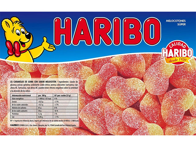 Haribo caramelle pesca 1kg 38021