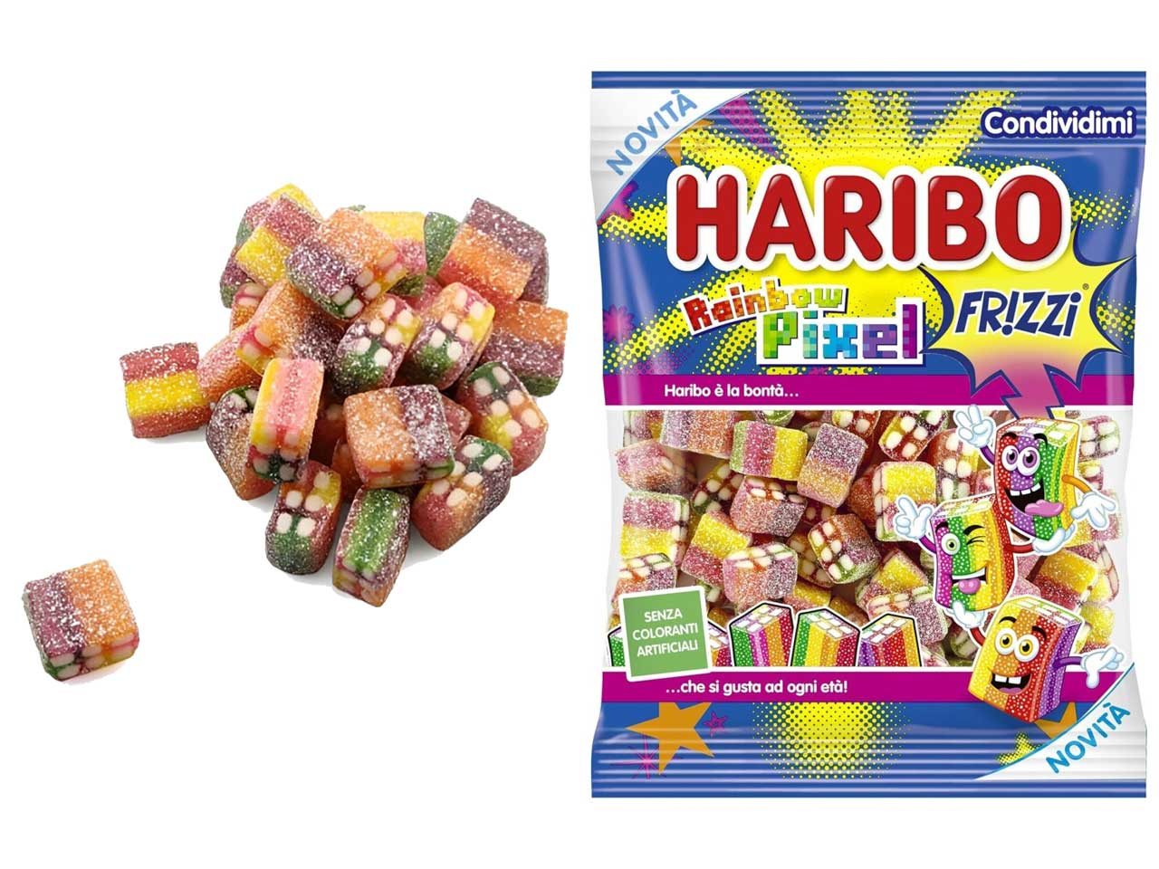 Haribo rainbow pixel 80gr