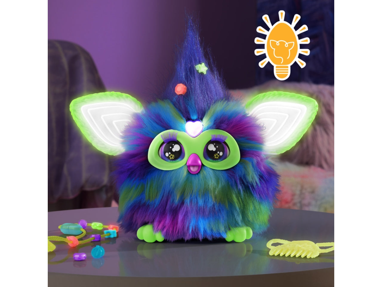 Peluche Elettronico Furby - Aurora Furborealis: Giocattolo per Bambine 6+ | Dimensioni 12,7x22,86x22,86 - Hasbro