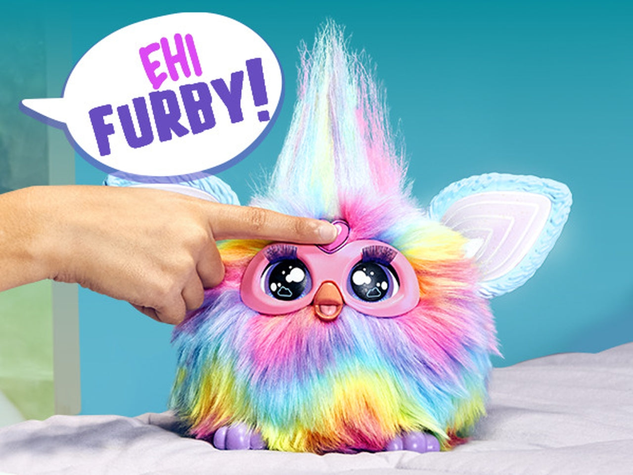 Peluche Elettronico Furby - Arcobaleno: Giocattolo per Bambine 6+ | Dimensioni 12,7x22,86x22,86 - Hasbro