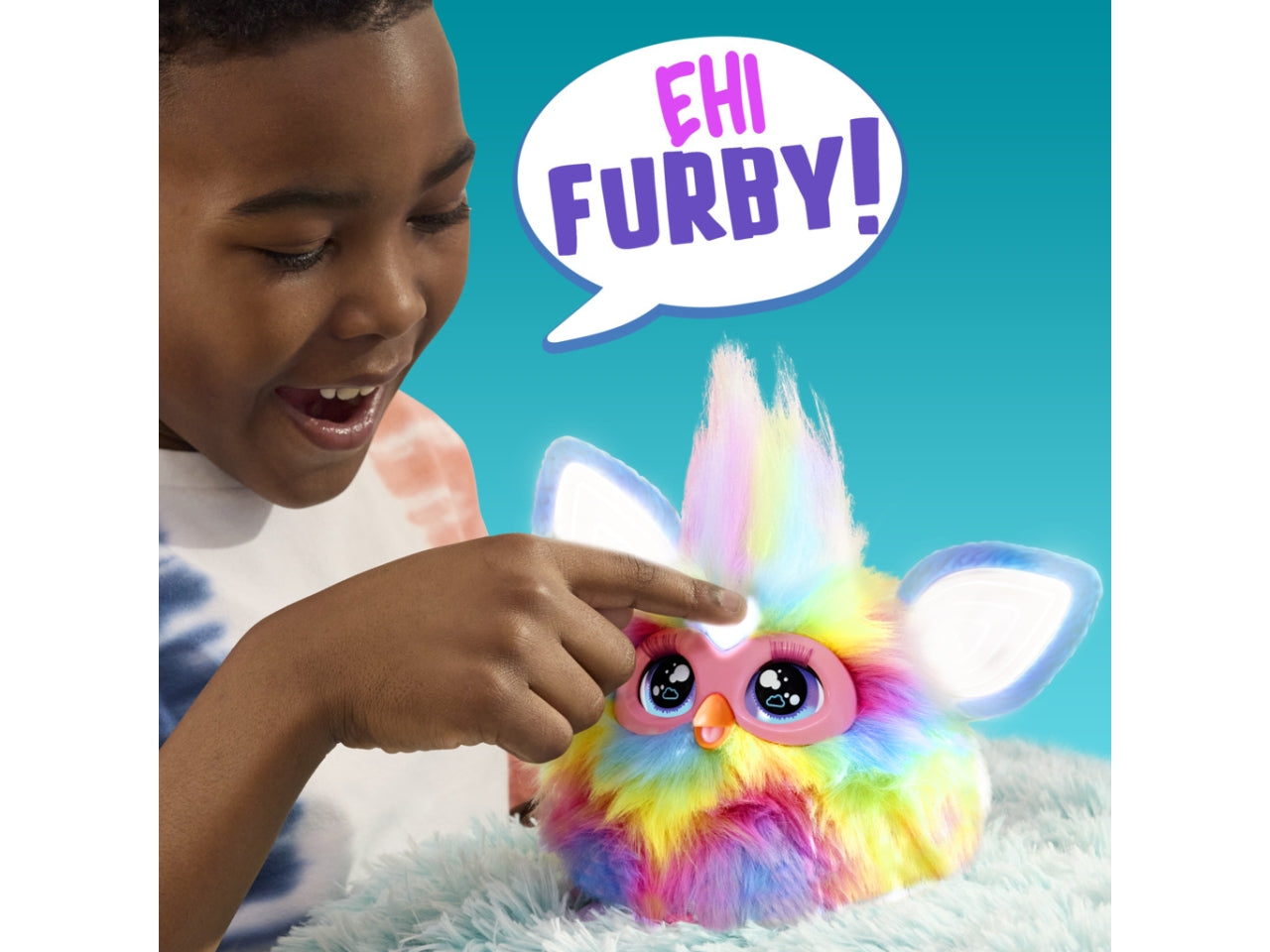 Peluche Elettronico Furby - Arcobaleno: Giocattolo per Bambine 6+ | Dimensioni 12,7x22,86x22,86 - Hasbro