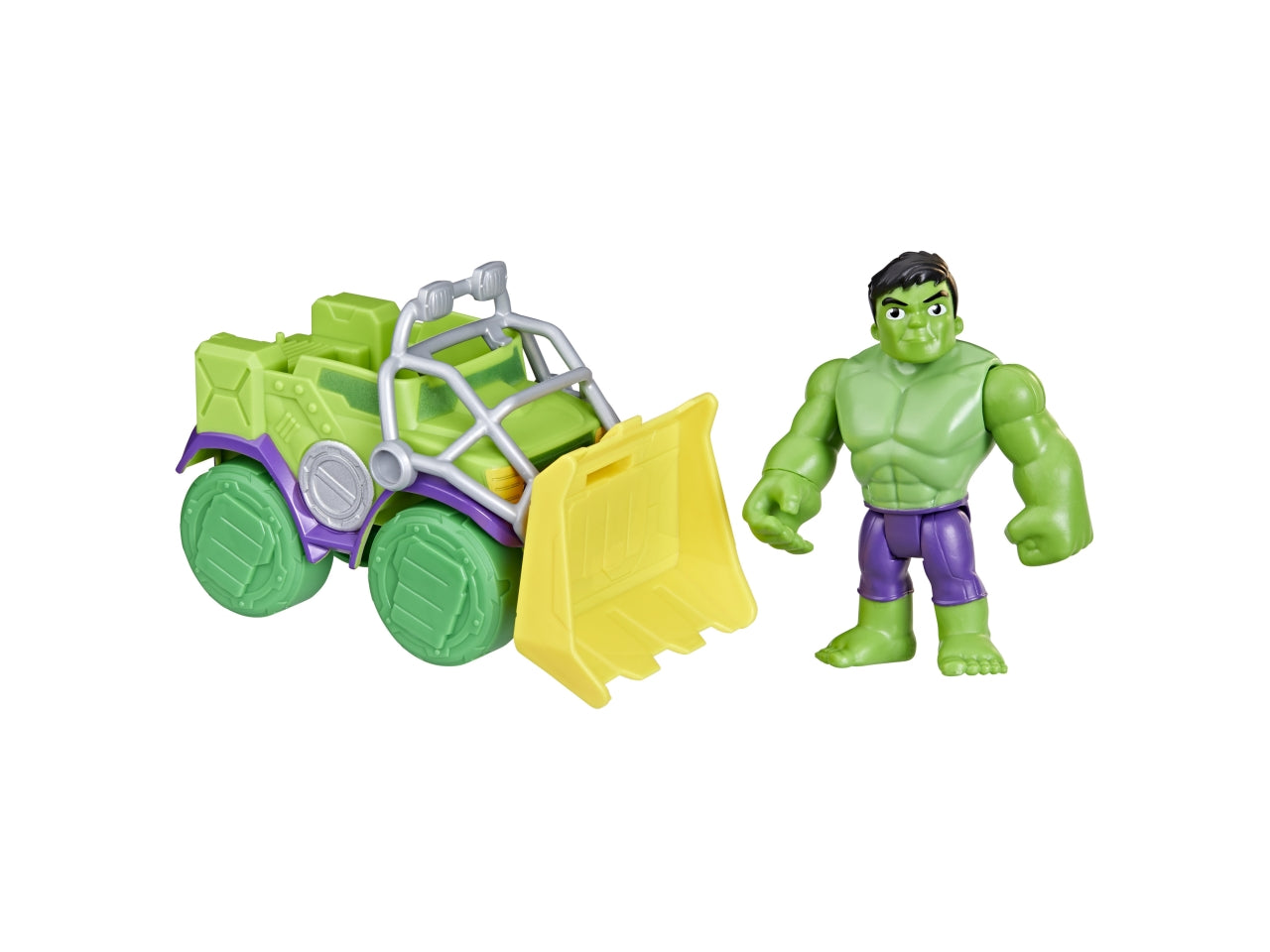 Set Giocattolo Marvel "Spidey e i Suoi Fantastici Amici" - Hulk Smash Truck con Personaggio e Accessori per bambini da 3 anni in su | Hasbro