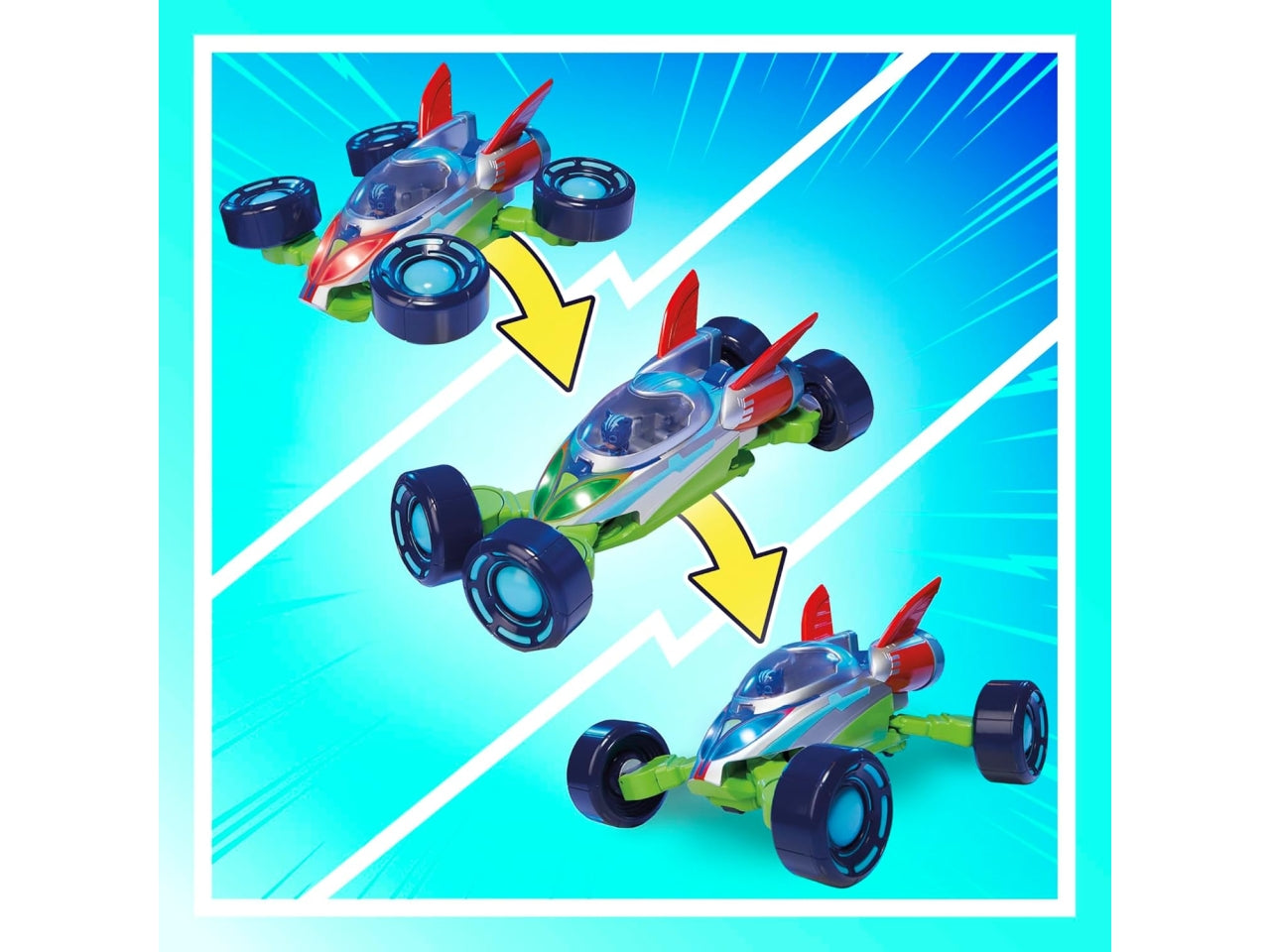 Pjm explorer Pj masks eroi super power, pj explo-mobile, veicolo convertibile, con luci e suoni, giocattoli dei superpigiamini età 3+ | Hasbro