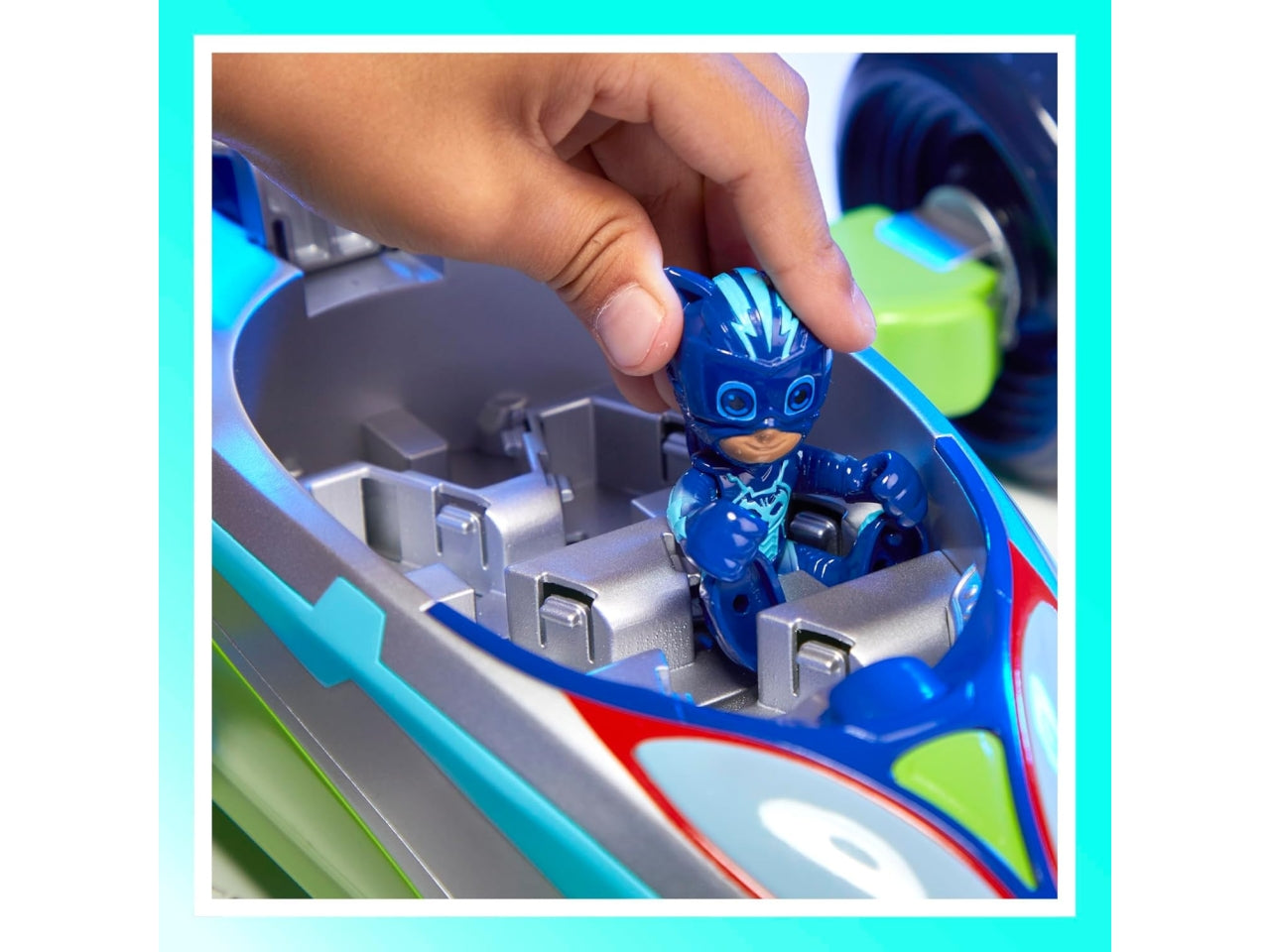 Pjm explorer Pj masks eroi super power, pj explo-mobile, veicolo convertibile, con luci e suoni, giocattoli dei superpigiamini età 3+ | Hasbro