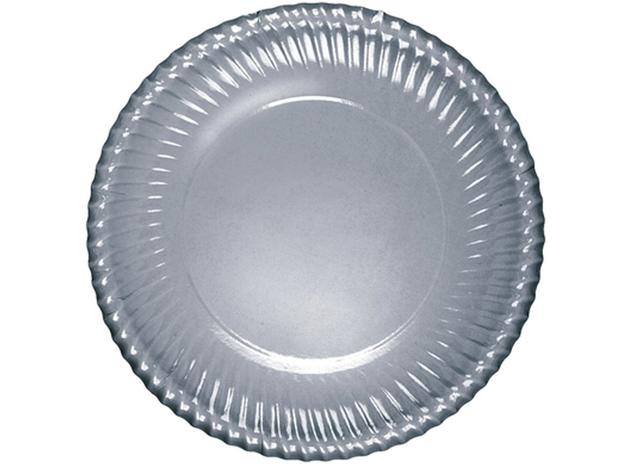 Vassoi in cartoncino d.30cm silver- la confezione contiene 6 vassoi