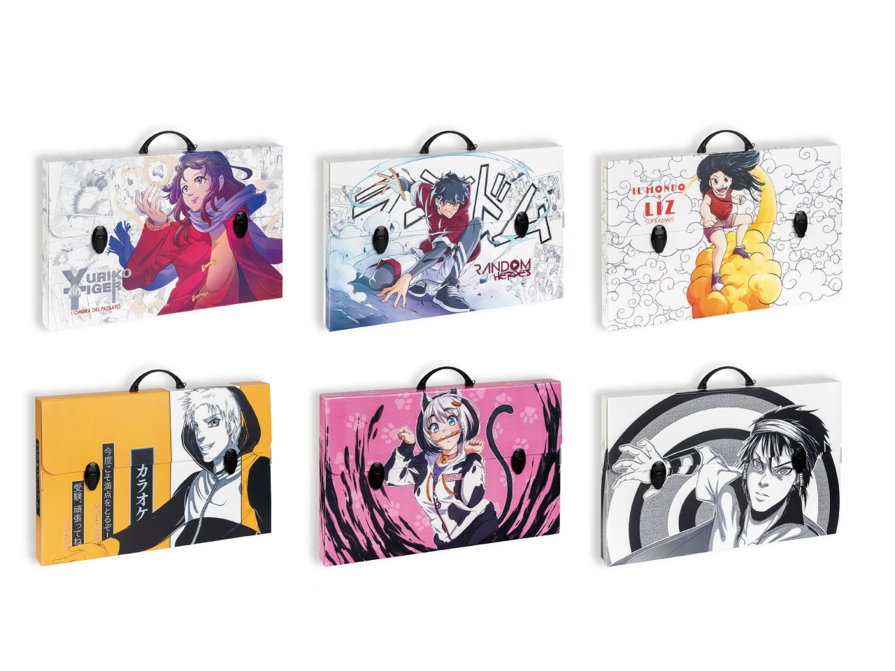 Valigetta polionda Manga colori assortiti, in plastica alveolare 56,5x36,5x5,5 cm - Favorit