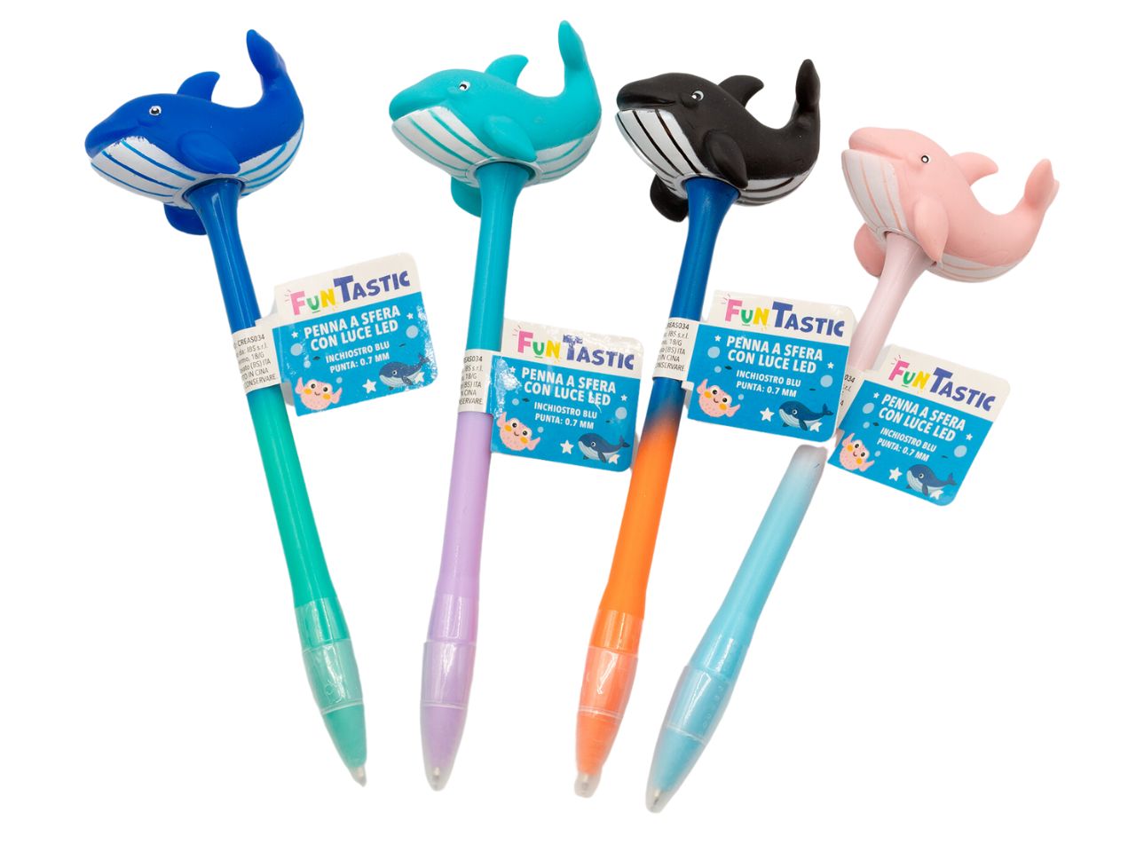 Penna a sfera animali del mare con led