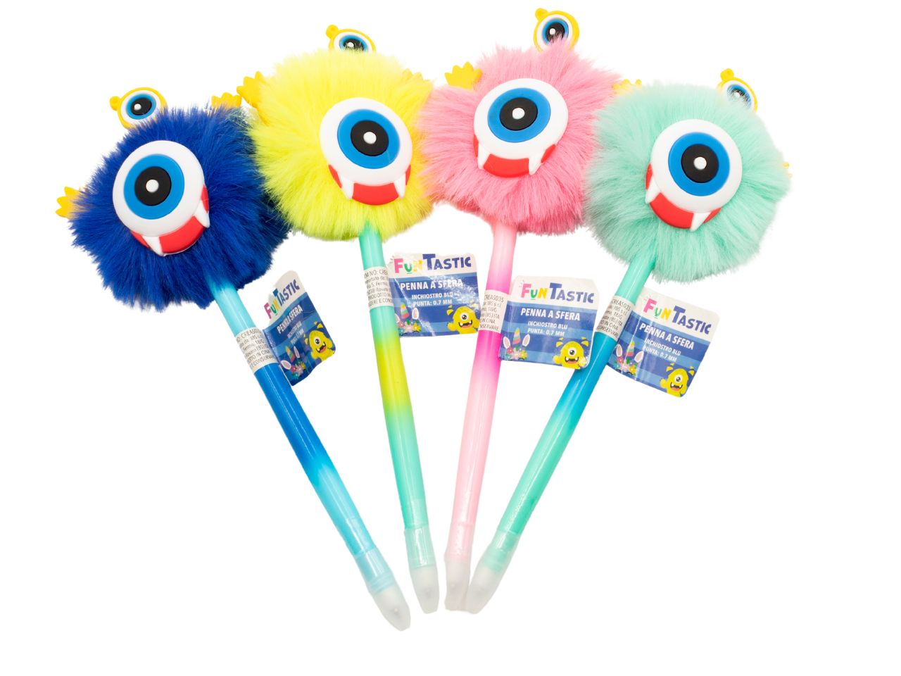 Penna a sfera pelosa mostri e unicorno