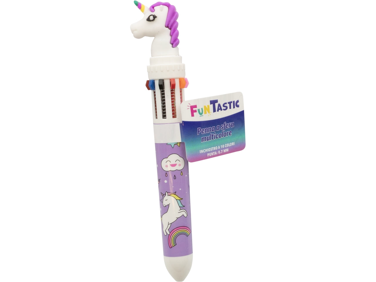 Penna a sfera con 10 colori