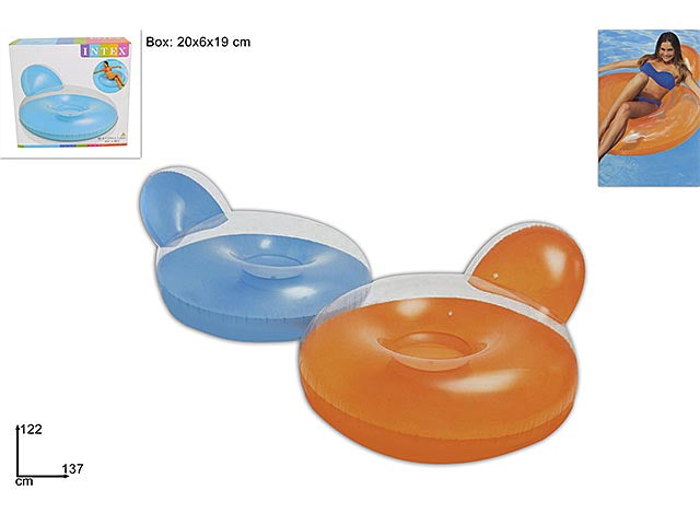 Poltrona gonfiabile frost 2 assortite