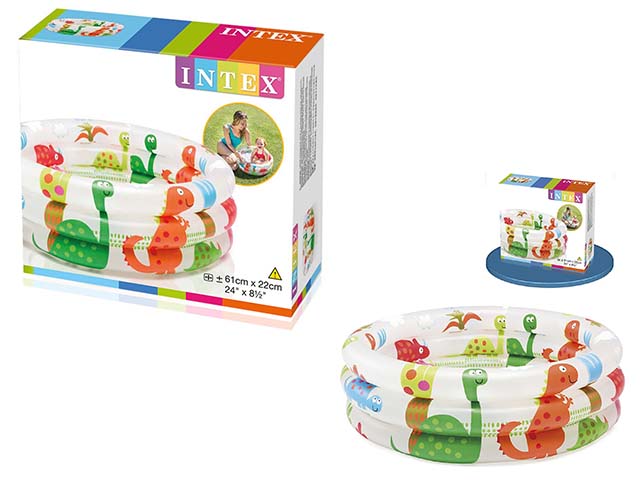 Piscina per giardino bambini baby pool 3 anelli 61x22cm
