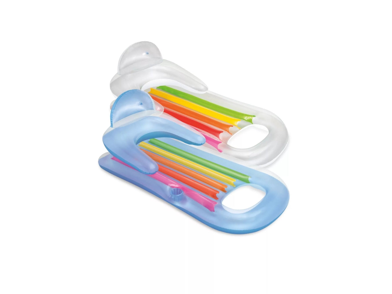 Poltrona gonfiabile con manici e foro bottiglia