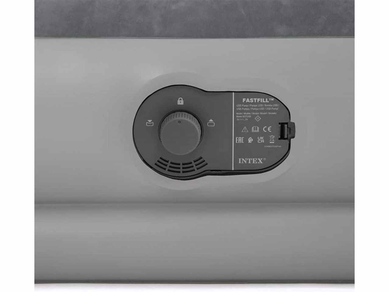 Materasso matrimoniale gonfiabile con pompa fastfill usb 152x203x25cm