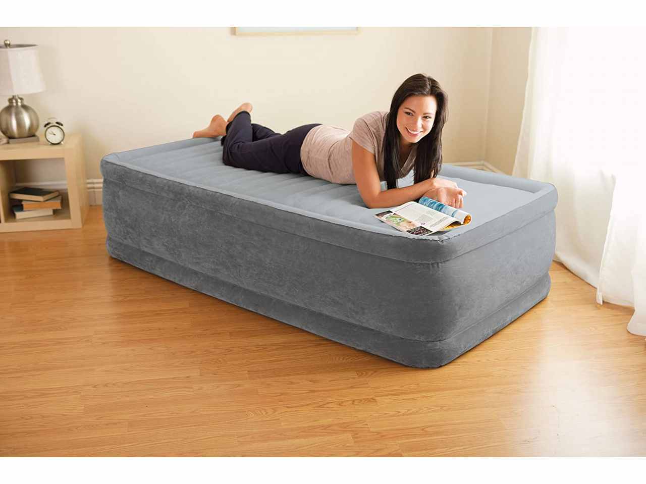 Materasso singolo comfort plush elevated dura beam tecnologia fiber tech 99x191x46cm