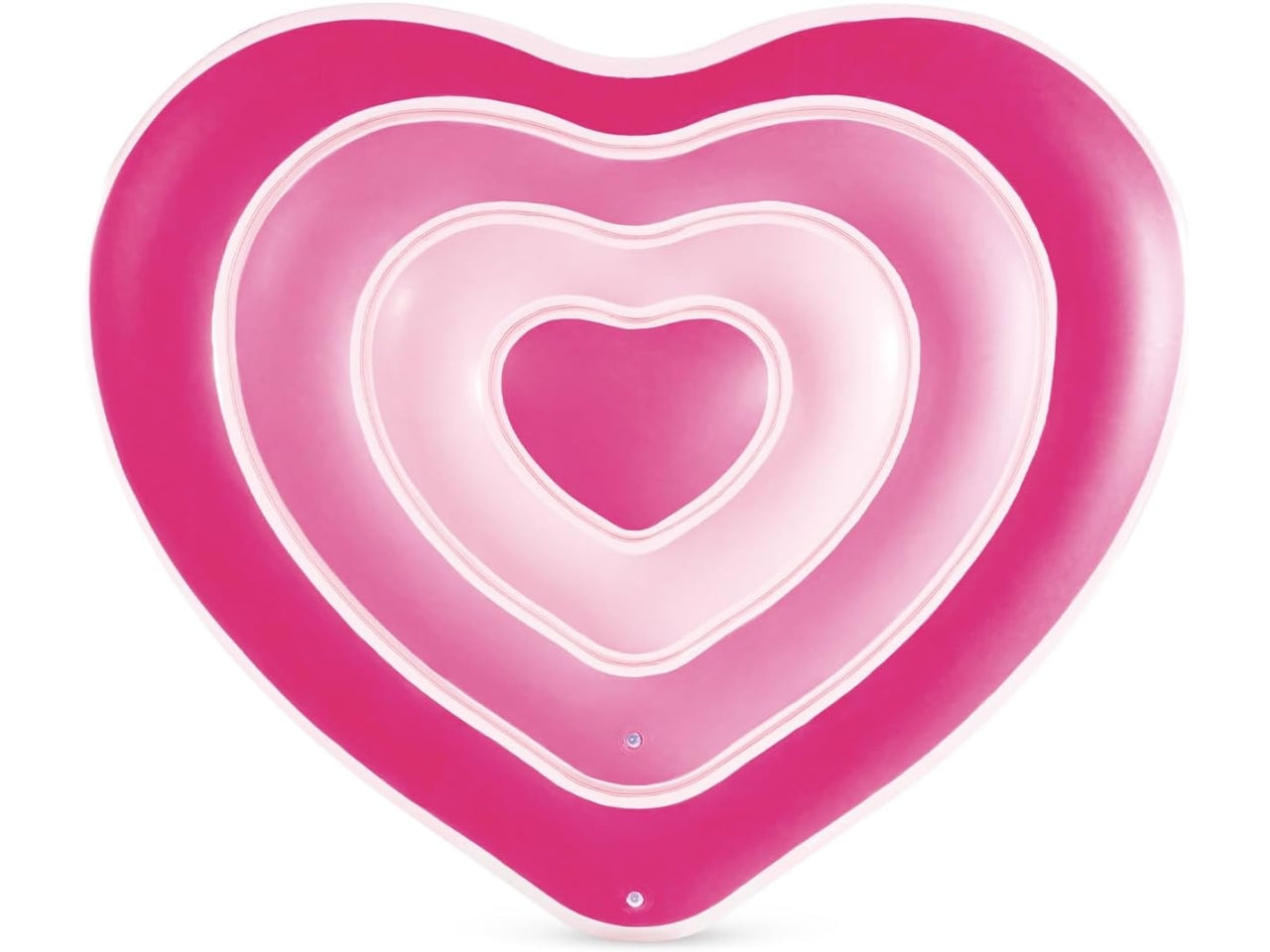 Materassino gonfiabile cuore in vinile multicolor carico max 100 kg - 168x142x25 cm - Intex