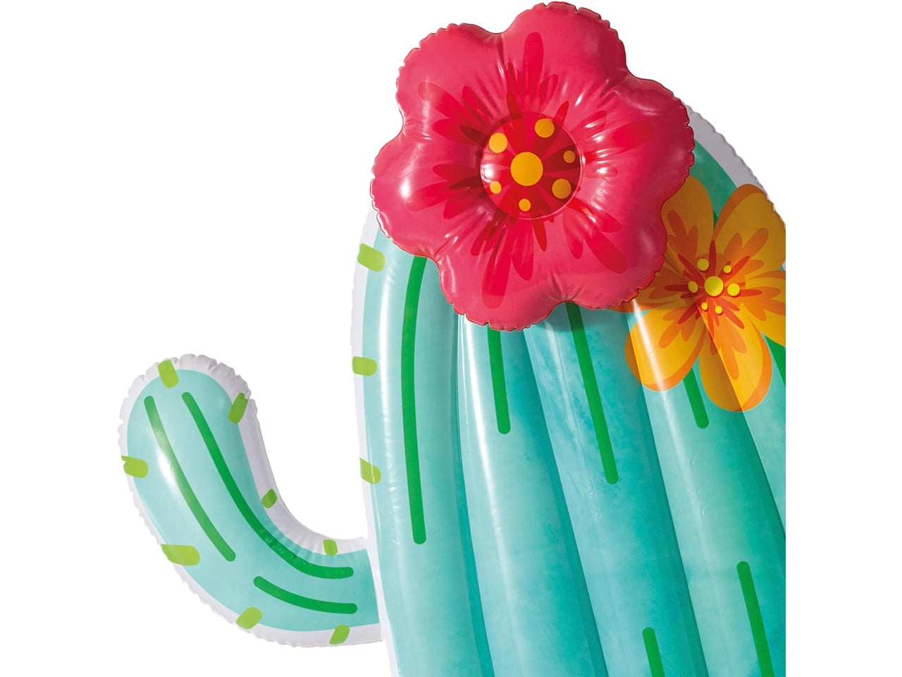 Materassino gonfiabile cactus in vinile multicolor carico max 100 kg - 185x140x28 cm
