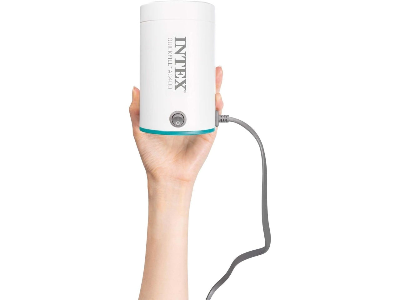 Pompa elettrica quickfill AC400 bianco, 400 l/min, alimentazione a corrente - Intex