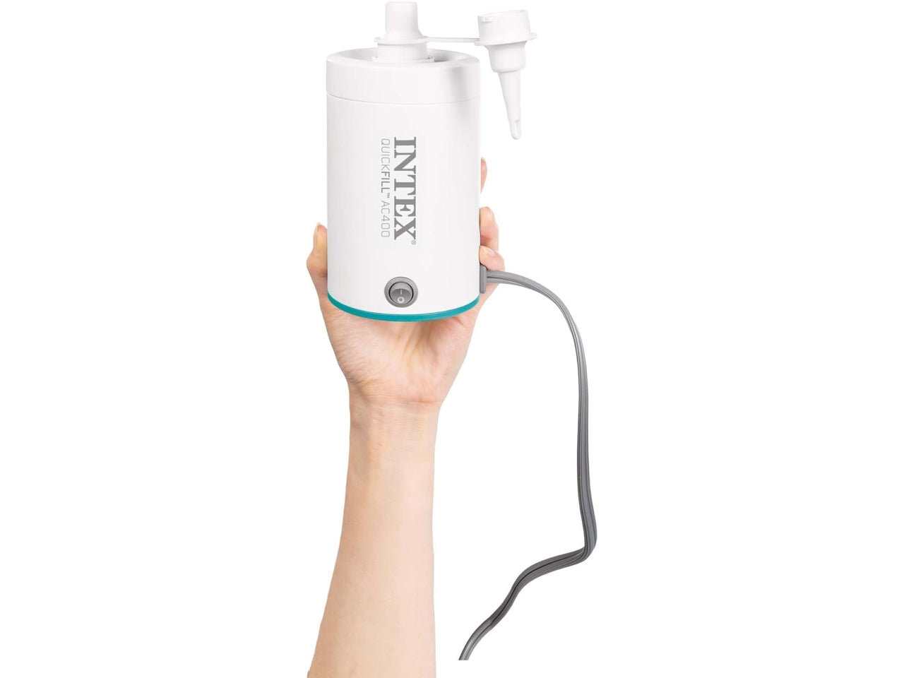 Pompa elettrica quickfill AC400 bianco, 400 l/min, alimentazione a corrente - Intex