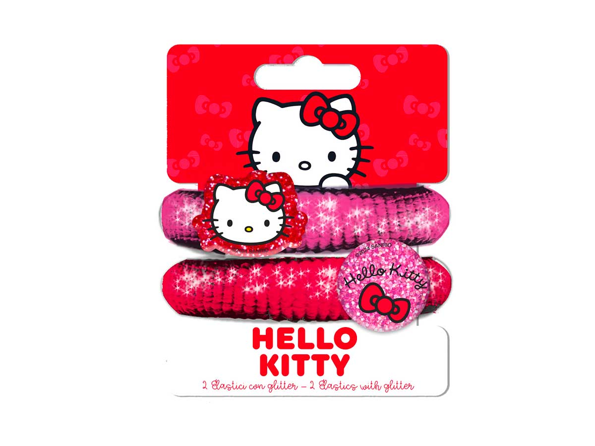 Hello kitty 2 elastici glitter