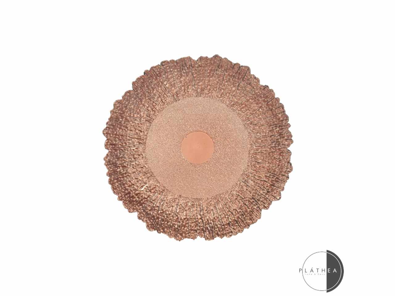 Sottopiatto rosa d.33cm in pvc