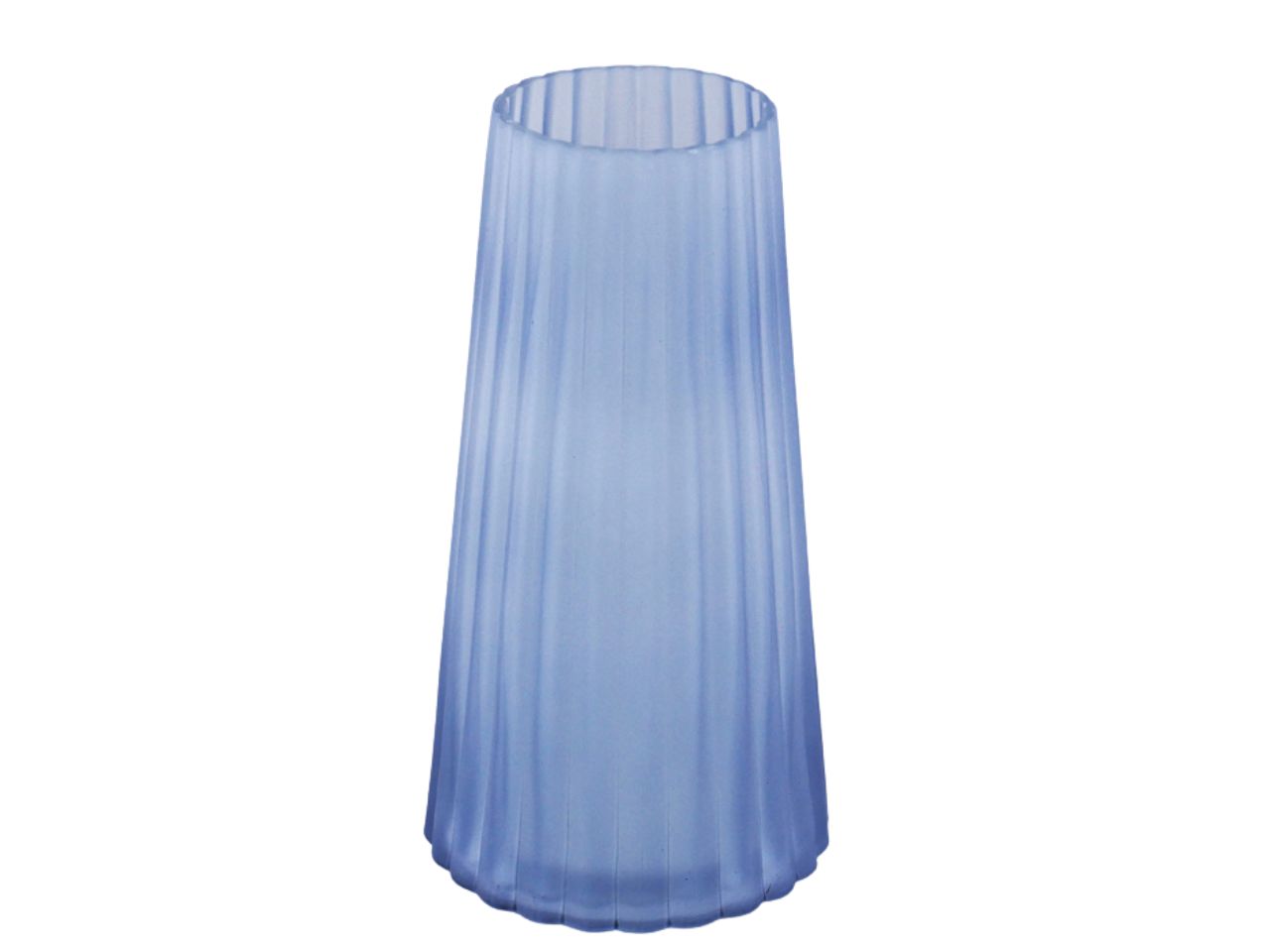 Vaso in vetro blu d.13x24cm