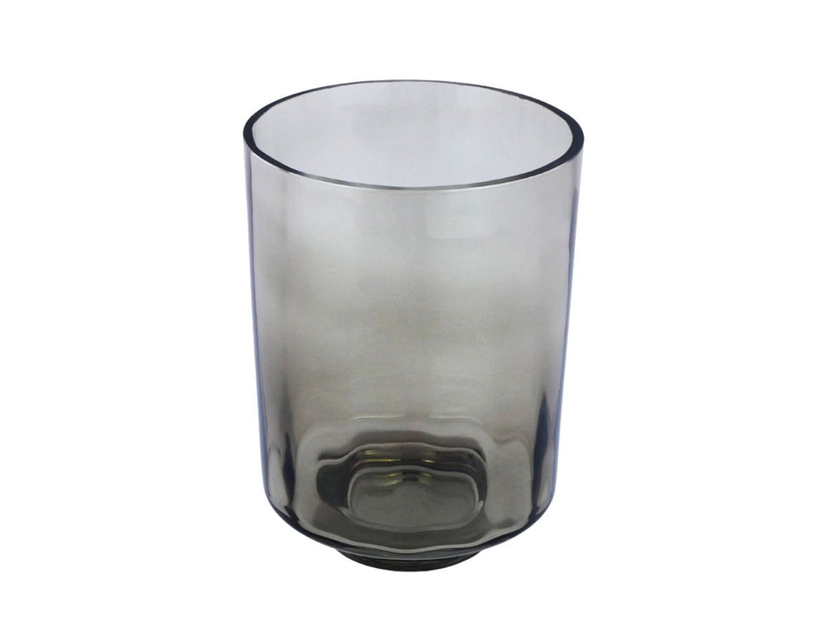 Vaso in vetro grigio d.15x20cm
