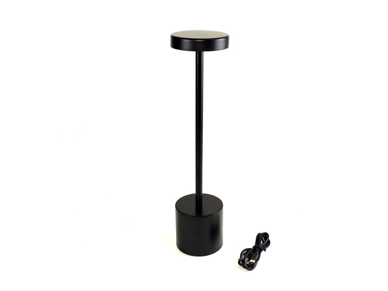 Lampada touch colore nero dimmerabile in 3 toni materiale metallo