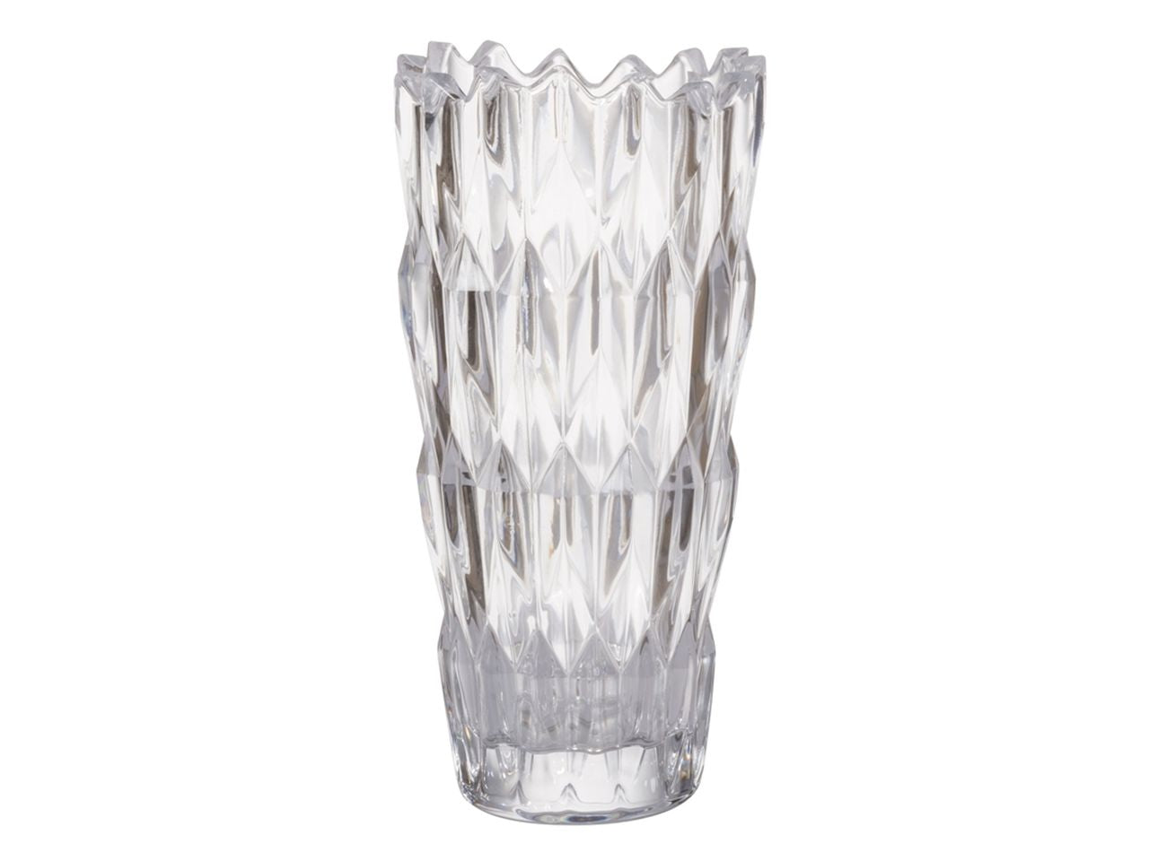 Vaso decorativo trasparente misura d.12x24cm in vetro