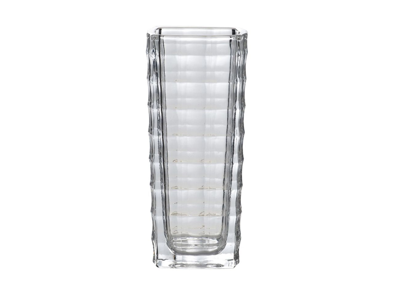 Vaso decorativo trasparente misura d.6x15cm in vetro