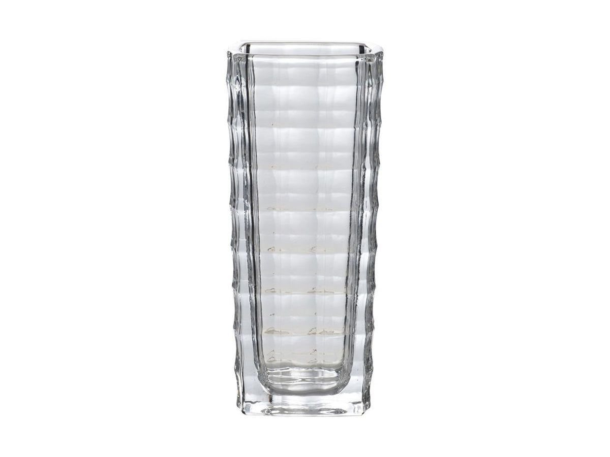 Vaso decorativo trasparente misura d.6x15cm in vetro