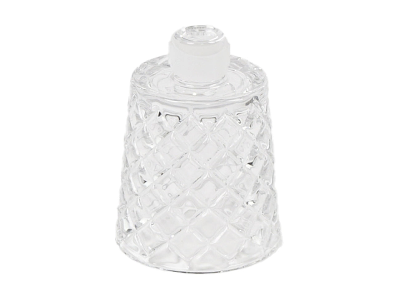 Paralume in vetro trasparente forma cilindrica stile moderno d.6x8 cm - Plà thea