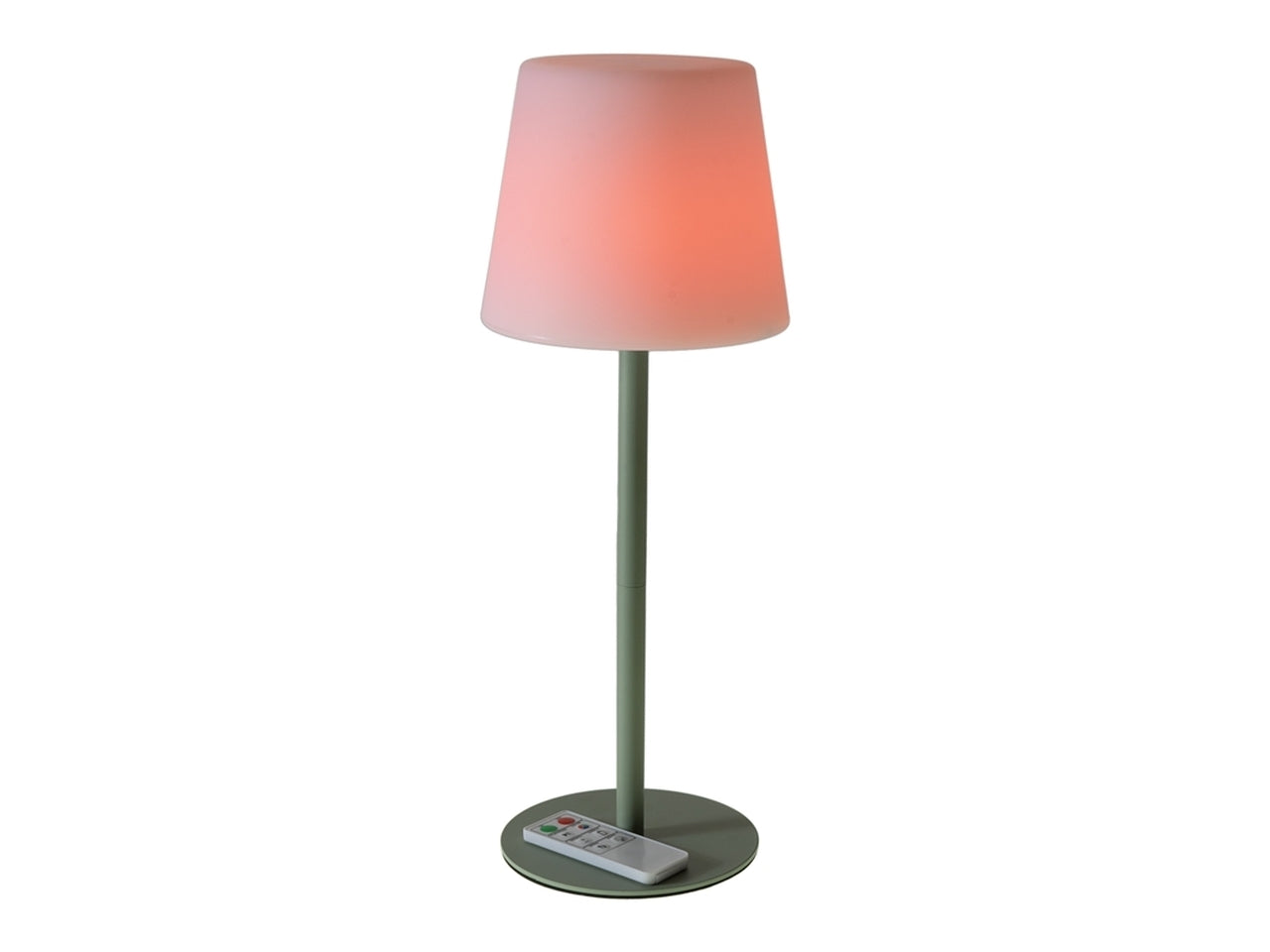 Lampada ricaricabile h.40cm rgb verde anche per uso esterno