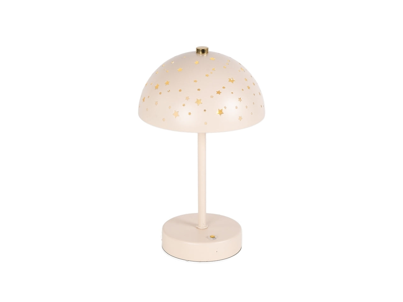 Lampada dimmerabile con stelle avorio in metallo