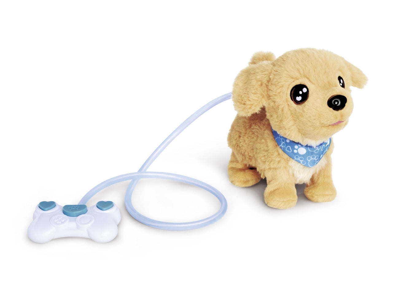 Chichi love golden retriever filoguidato 20cm Il Golden Retriever indossa una bandana blu. - Simba