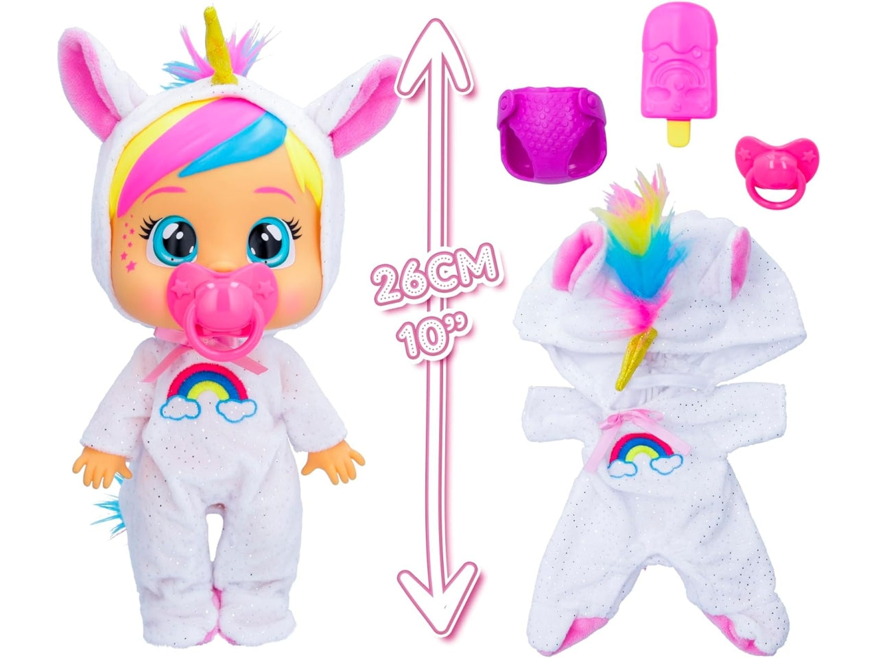 Cry babies loving care loving h.26cm - disponibile dreamy, jenna e hannah $