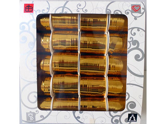 Nastro lux met 10mmx10mt in confezione da 20 pezzi oro