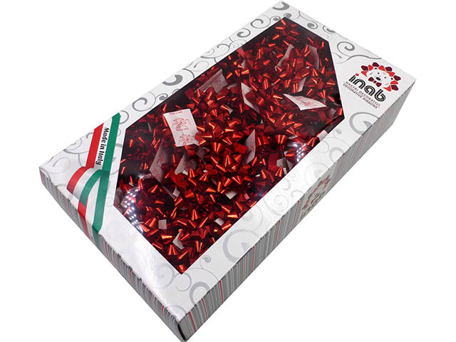 Coccarde 7x35mm in confezione da 100 pezzi rosse