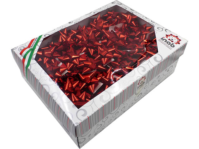 Coccarde 14x60mm in confezione da 100 pezzi rosse