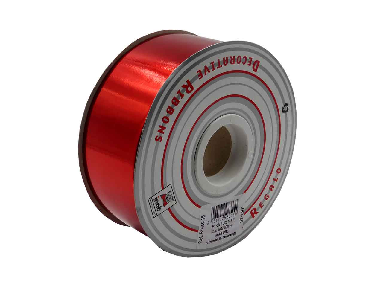Nastro lux met 50mmx100mt rosso 283