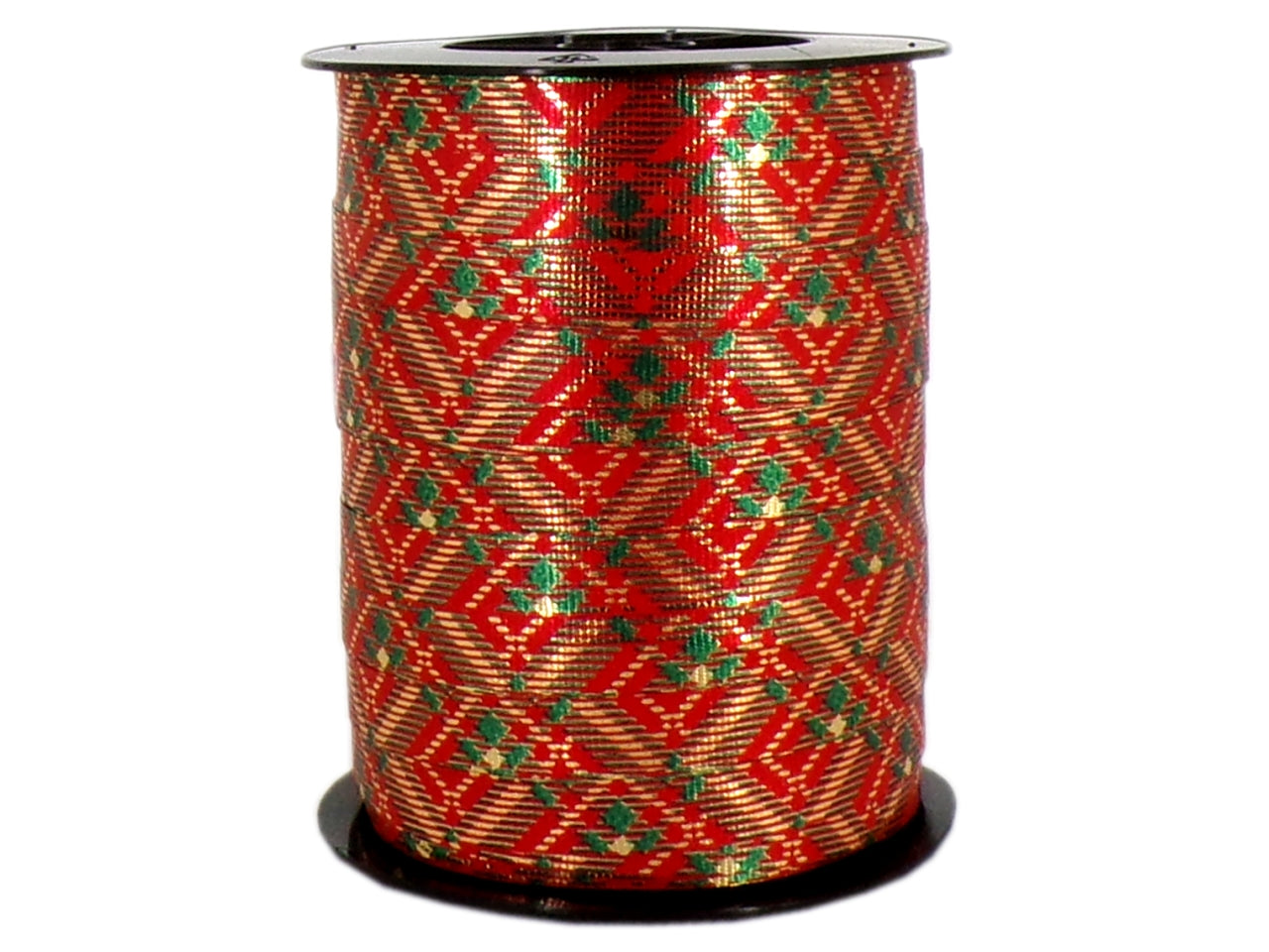 Nastro regalo natalizio tartan rosso 10mmx250m - Inab