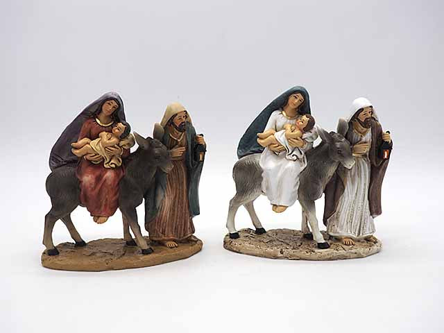 Nativita' in fuga 15x5,5xh.15cm 2colori